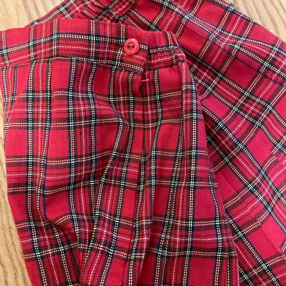 Vintage 90s Red Plaid Mini Skirt Size 10 - Picture 8 of 8